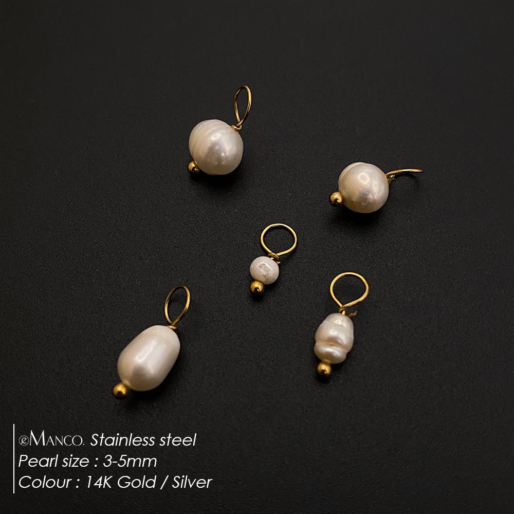 eManco Stainless Steel Personalized Fashion Jewelry DIY Freshwater Pearl Pendant Women's Accessories Factory Outlet