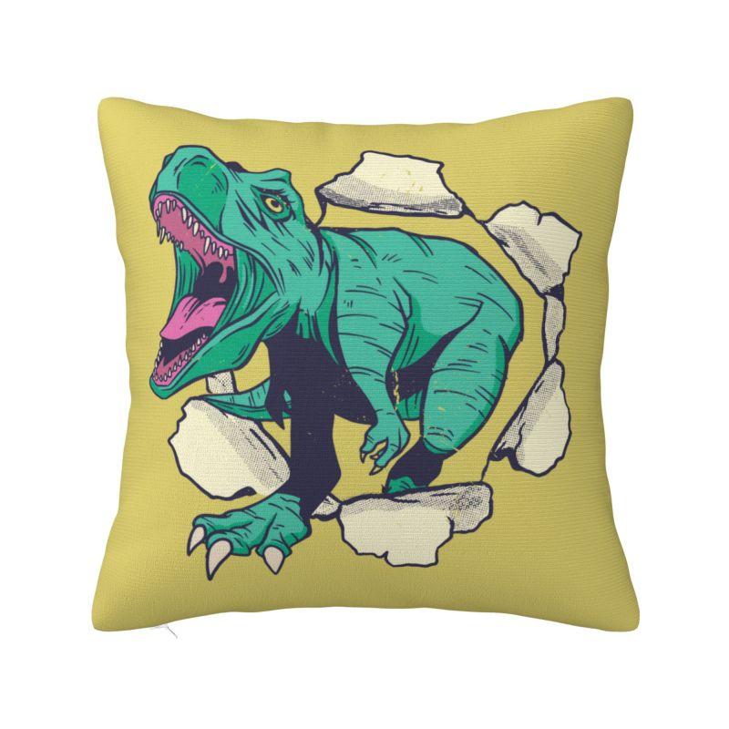 Nordic Wild Trex Dinosaur Roars Throw Pillow Covers Decoracion D Print Sofa Cushion Cover Polyester Soft Pillowcase Dakimakura 30x30cm