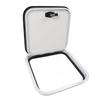 RV Compartment Door 16 X 16in Aluminum Alloy Rounded Corner Baggage Cargo Compartment Access Door for Motorhome