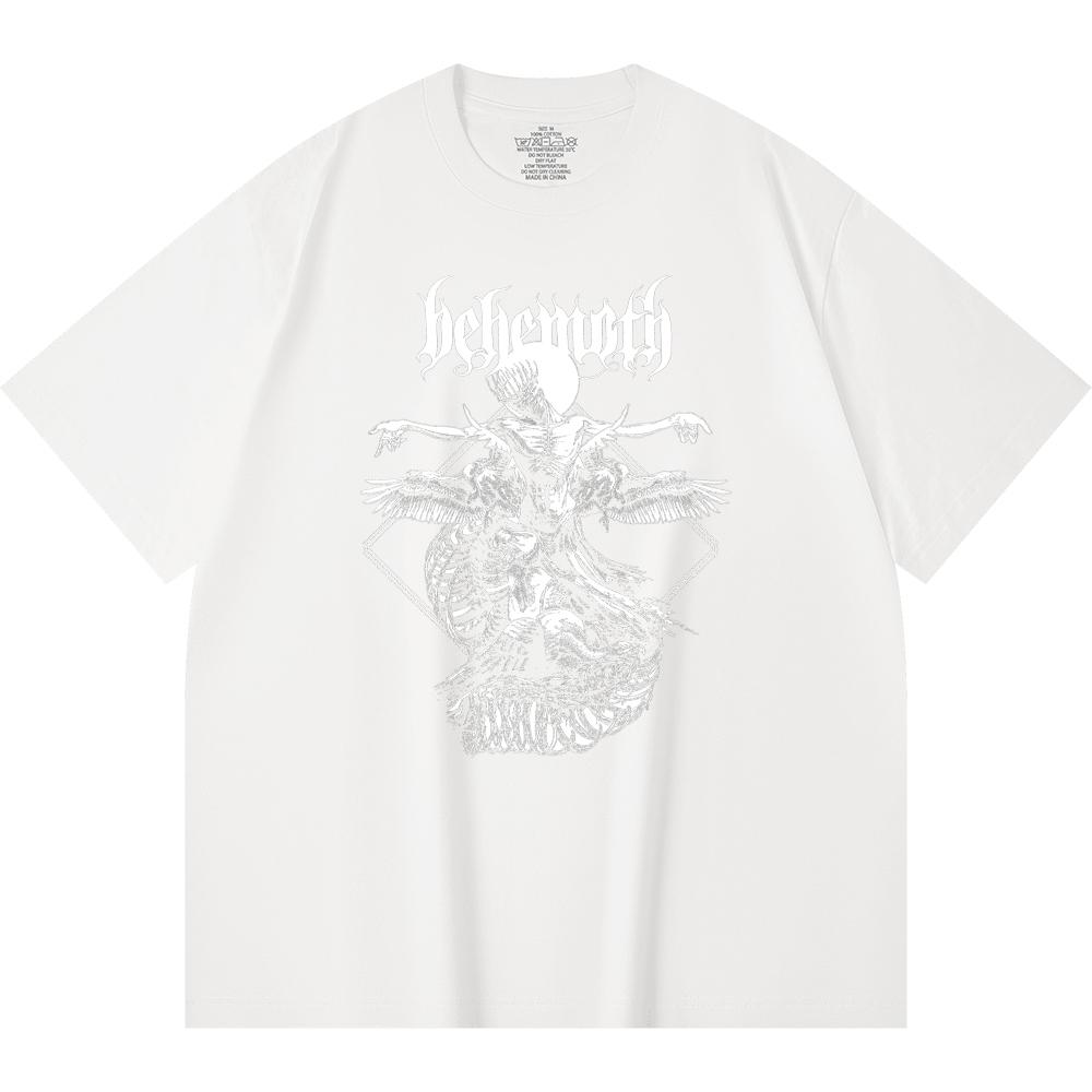 230 g/m² 100% Bavlna T-shirt Heavy Metal Rocková Kapela Tisk Populární Hudby Unisex Těžký Bavlněný T-shirt