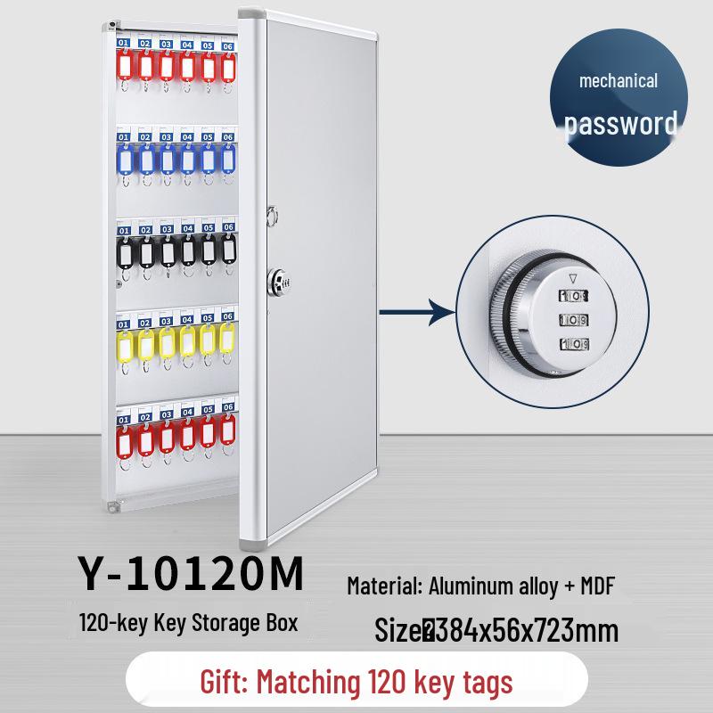 Wall-Mounted Key Management Cabinet for Real Estate & Car Keys