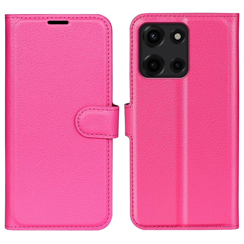 For Motorola Moto G 5G (2025) Case Litchi Texture Shockproof Leather Wallet Phone Cover