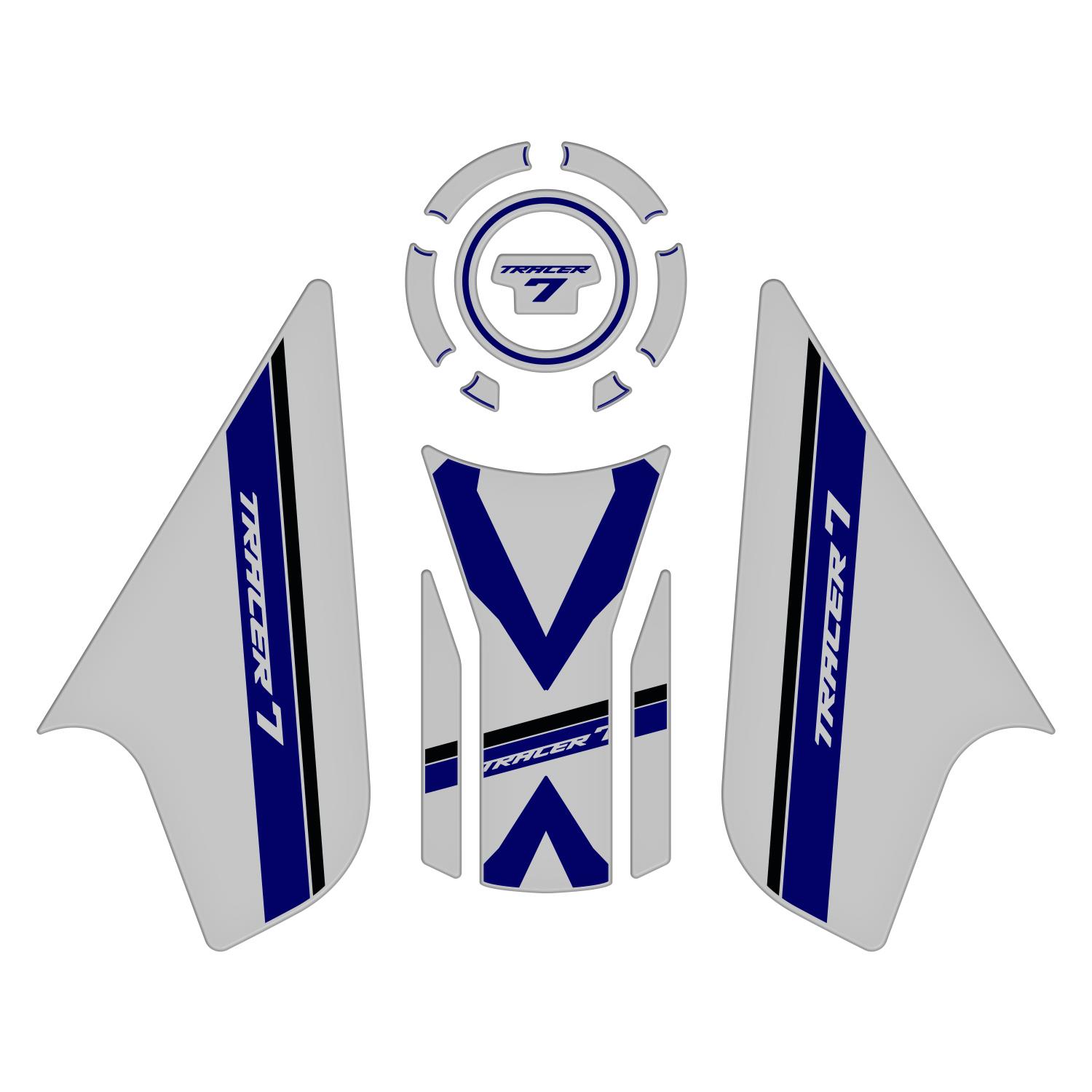 

GP Composite Yamaha MT-07 Tracer 2020-2024 Compatible Tank Pad Set Gray