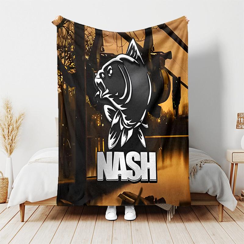 1pc Blanket Nash Tackle1 Print Design, Lightweight Blanket for Sofa, Bed- Soft &Warm, Gift for All Seasons like Christmas, Halloween