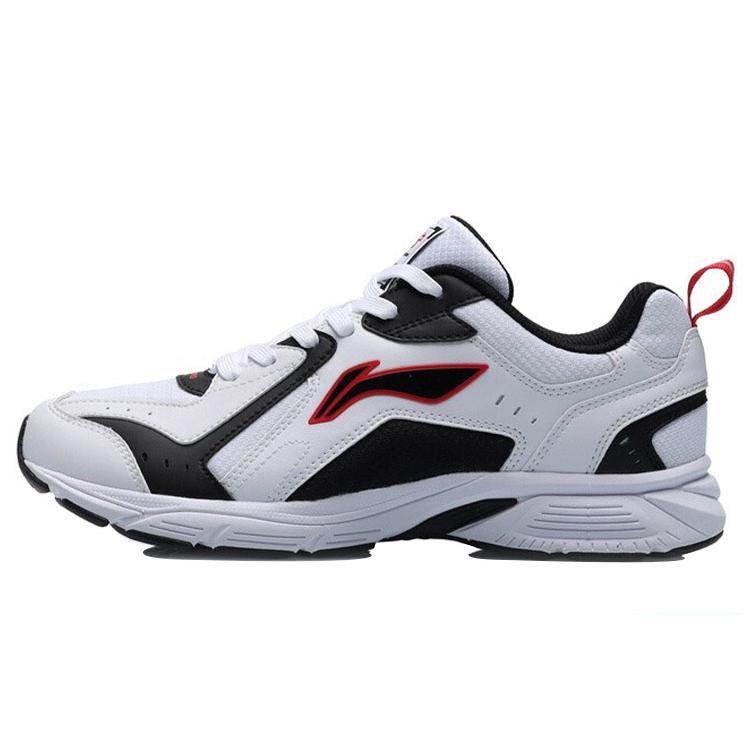 New LINING Running Shoes Men's Low top Black/White/Red ARHR199-2