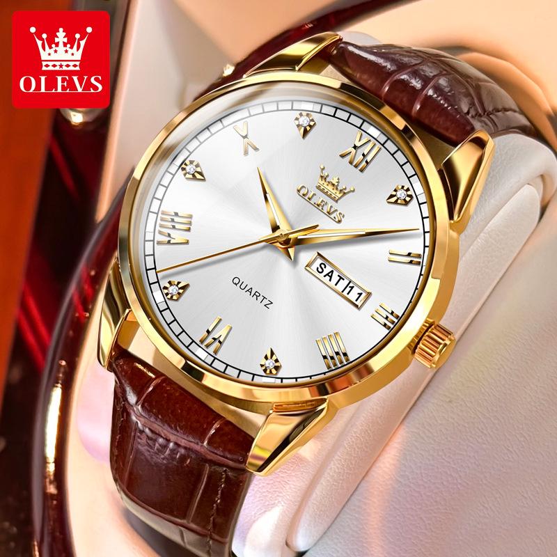 Celebrity Endorsed Women's Dual Calendar Waterproof Quartz Watch