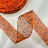 European & American Trend Leopard Print Letter Polyester Ribbed Edge Ribbon - Colorful Clothing & Home Textile Ribbon