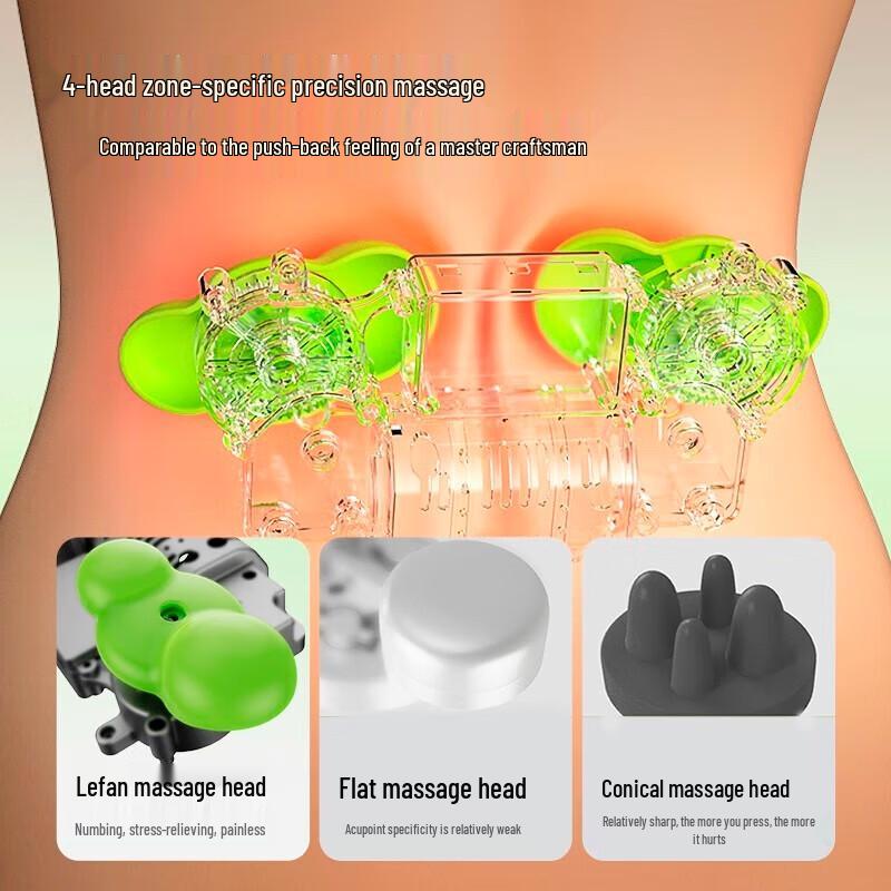 LERAVAN Wireless Kneading Lumbar & Back Massager