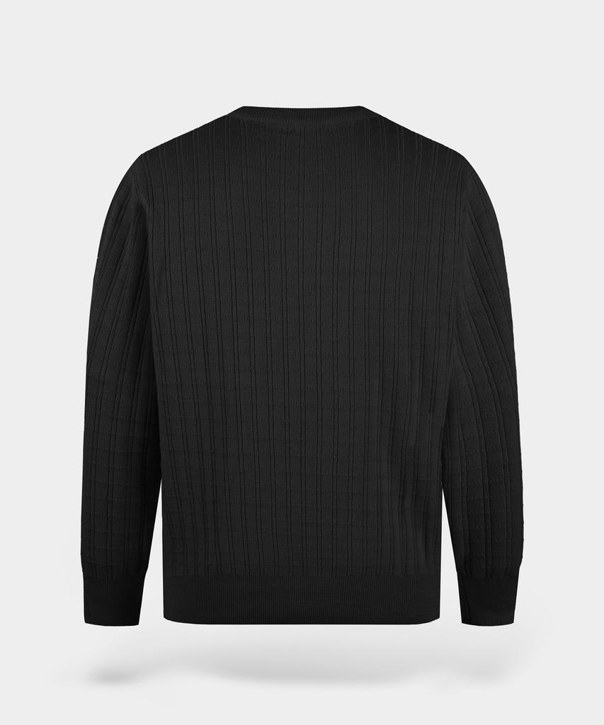 BIRBANTE Washable Cotton Square Round Knit - Black