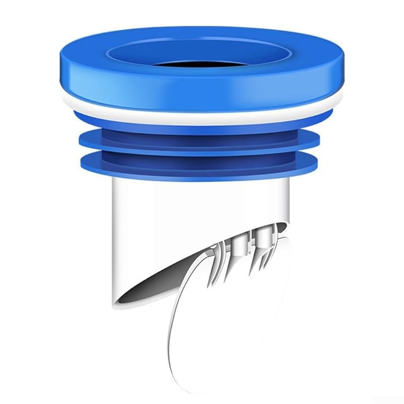 Toilet Flange Wax Ring with Backflow Prevention Valve, Toilet Leak-Proof Rubber Seal Drain Pipe Sealing Ring, Toilet Flange Sealing Ring Check