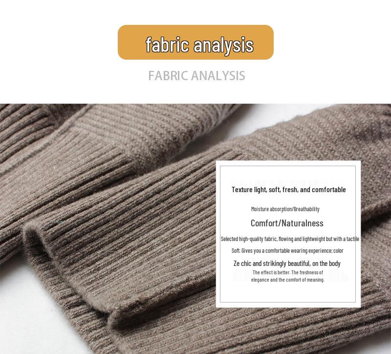 Thickened Cashmere Leg Warmers for Women - Extra Long, Warm, Soft Knit Knee Pads