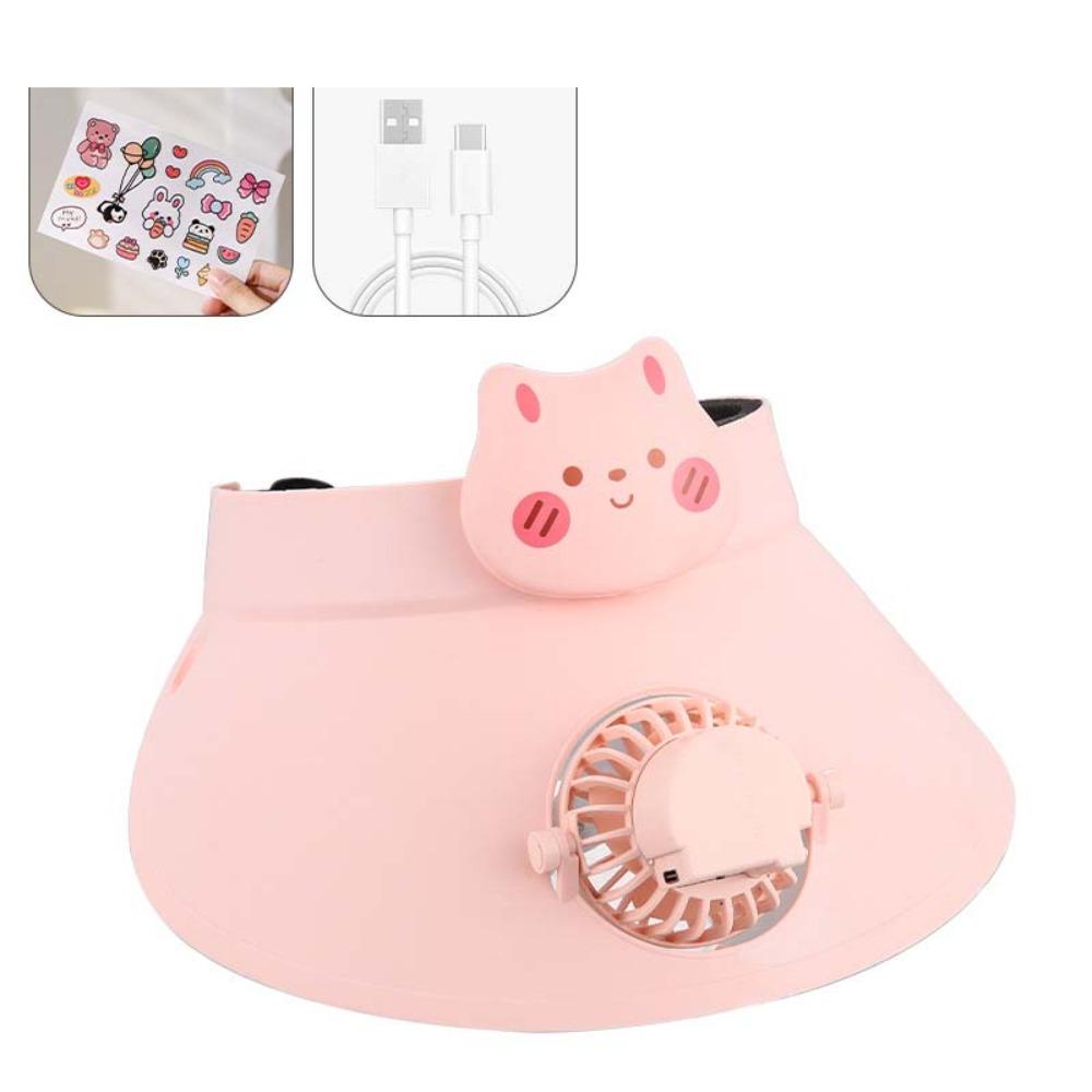 Breathable Summer Fan Sunhat Strong Wind Fishing Hat Solar Powered Fan Hat  Sport Style A