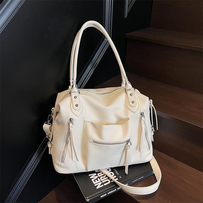 Retro Chic Women Pu Bag With Large Size And Multiple Shoulder Straps For Everyday Carry
