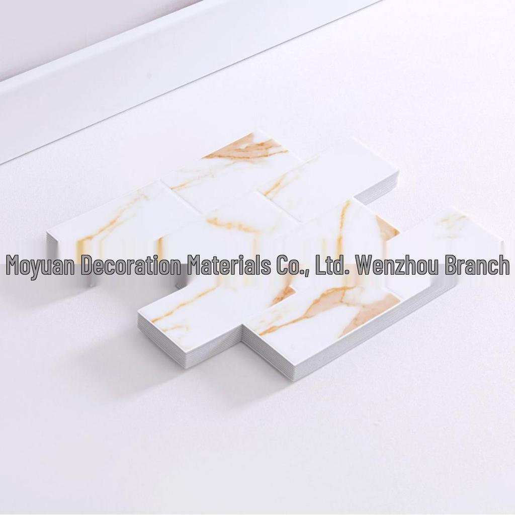 3D selbstklebende Fliesen-Tapete: Feuchtigkeits-, Öl- und wasserfester Wandsticker für die Küche