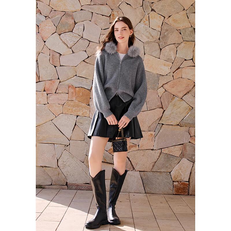 Betu Women's Hooded Knitted Cardigan