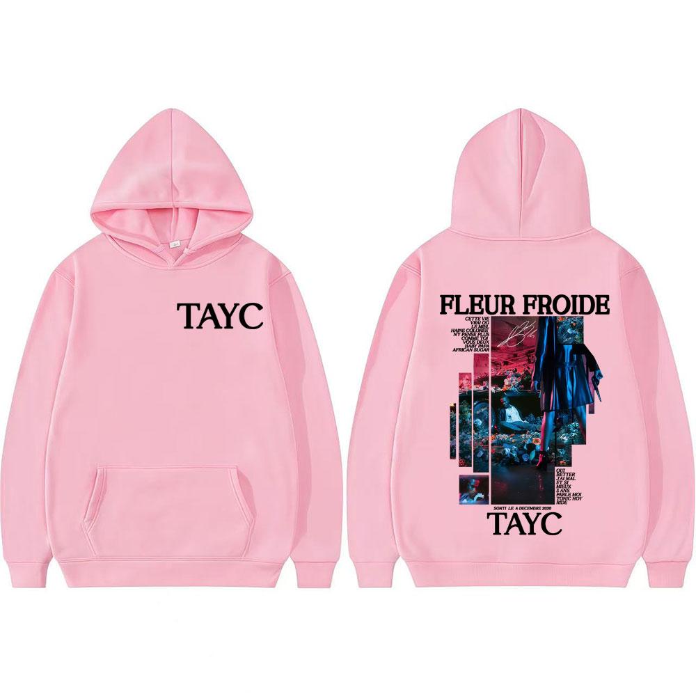 Rapper Tayc Fleur Froide Felpe Grafiche Album Uomo Donna Moda Gotica Retrò Felpa Musica Pop Maschile Casual Felpe con Cappuccio Oversize
