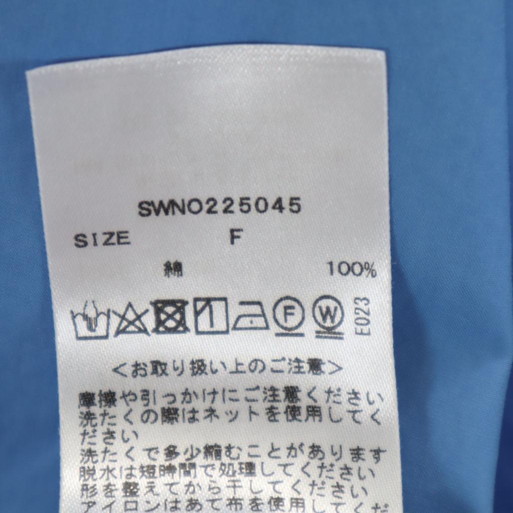 SNIDEL No sleeve mini Shirt dress ONE blue Women Used
