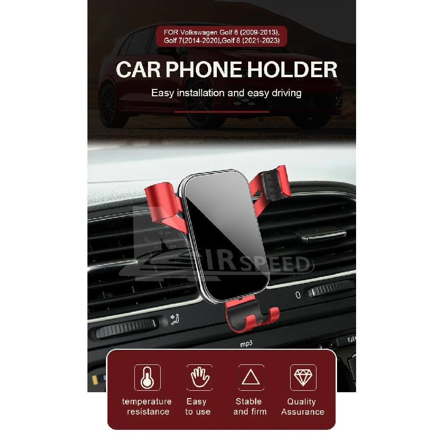 Gravity Car Phone Holder For Volkswagen VW Golf 6 MK6 2009 2010 2011 2012 2013Car Phone Holder Special Fixed Bracket Accessories