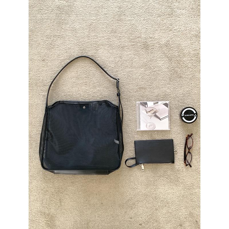 Casual Mesh Bag Hollow Niche Design Summer Commuter Wind Tote Bag Large Capacity High Sense New Shoulder Bag