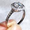 Temperament słodkie pierścionki zaręczynowe dla kobiet wkładka AAA kryształowa cyrkonia sześcienna pierścionek z propozycją prezent na rocznicę modna biżuteria