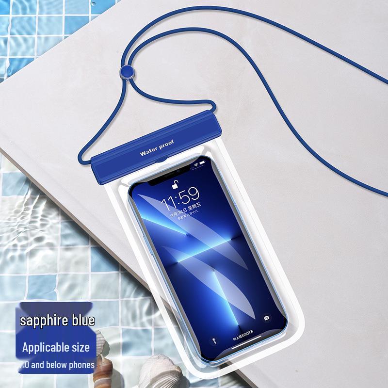 Transparente wasserdichte Handyhülle mit TPU-Touchscreen zum Schwimmen und Tauchen