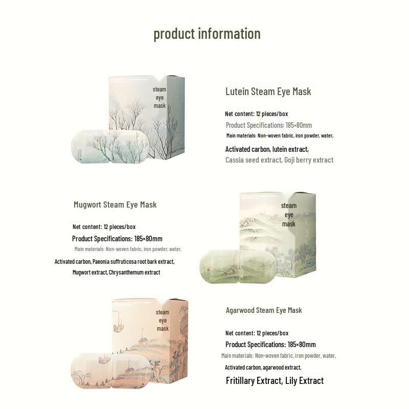 MINISO Forbidden City Landscape Steam Eye Mask with Lutein