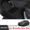 Car Floor Mats For Mercedes Benz GLA  2018 2017 2016 2015 2014 Carpets  Auto Styling Interior Accessories Foot Pads