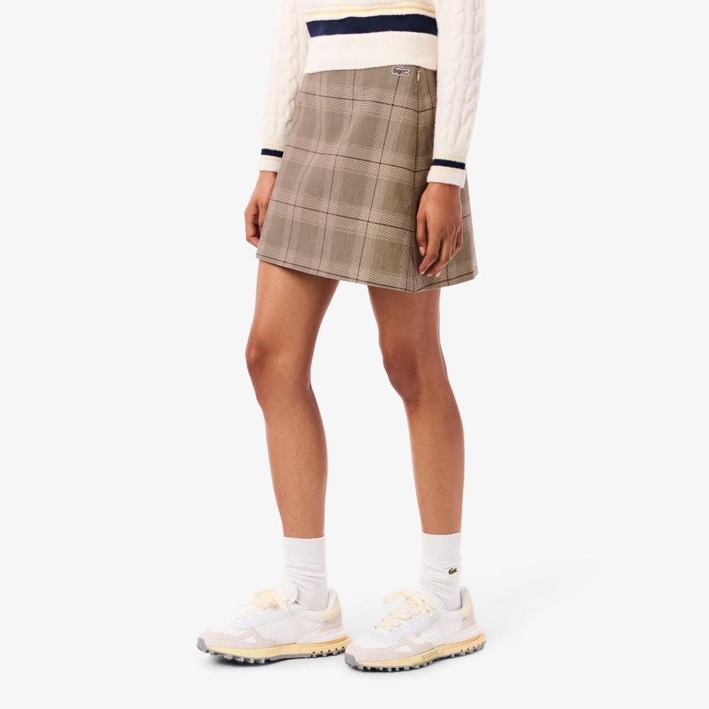 Lacoste Women's Check Mini Skirt JF5607-55NAIM