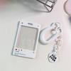 Simple Student Kids Lanyard Card Holder Slim Wallet Boys Pu Id Certificate Bus Door Credit Card Bag for Girls Zipper Coin Purses