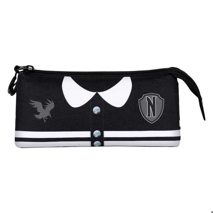 Trousse Triple FAN 2.0 - Mercredi Varsity - Noir - Taille Unique