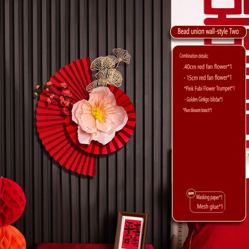 1 Set Chinese New Year Decorations 2026 Chinese Wedding Ornament Lunar New Year Wall Accessories Year Of The Horse 2026 Decor