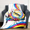 Real Madrid Club Customize Text Blanket Lightweight Customizable Blanket Ultra-Soft Perfect for Livingroom Living Room Seaside Office