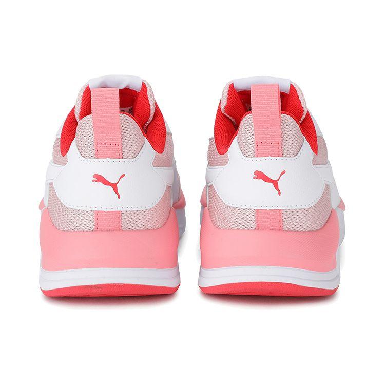 Puma X-Ray Mesh Fabric Lace-Up Shock Absorbing Durable Low-Top Casual Shoes Women Sneaker White 374122-06