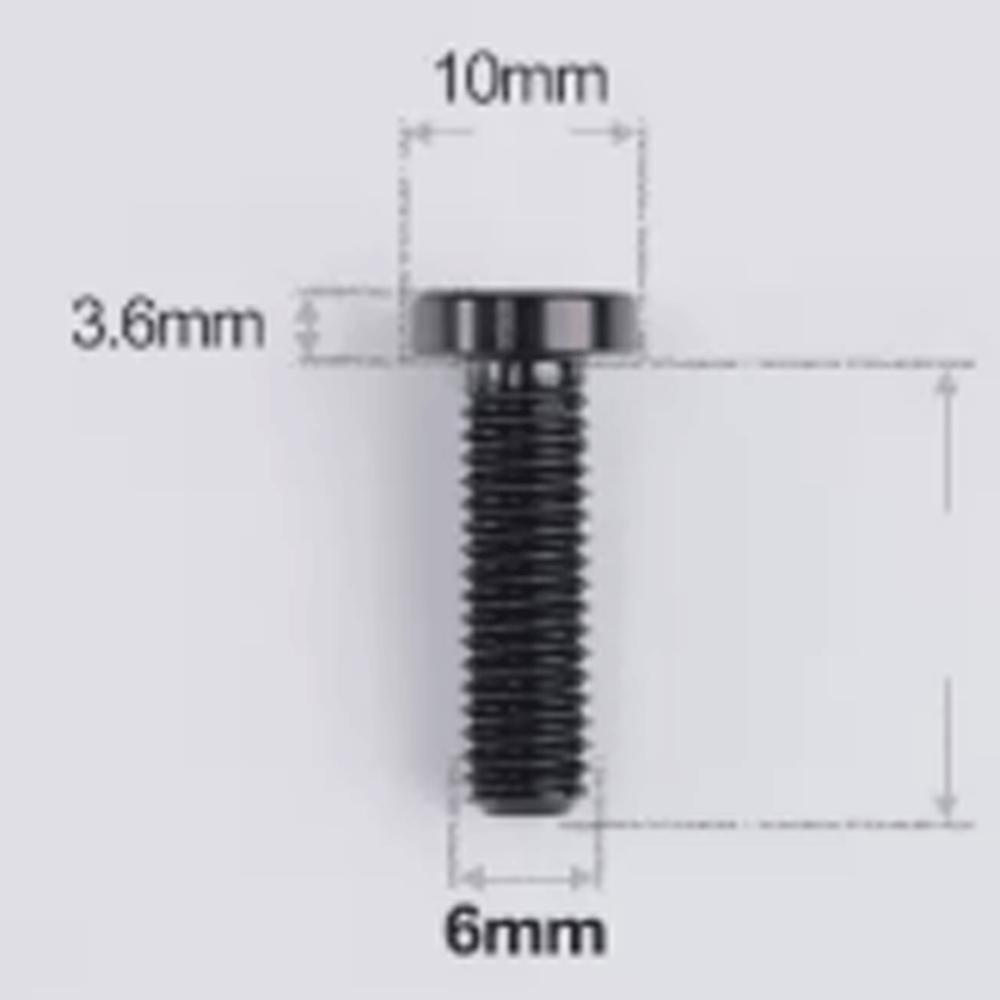 Golden Blue Black Ti M6x20/30mm Head-10mm  GR5 Titanium Alloy TC4 T30 Torx Head Bolts For Motorcycle Disc Brake Plate