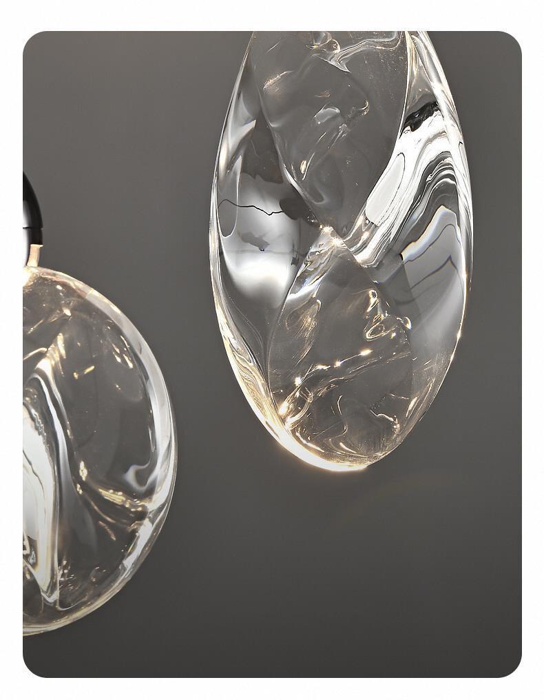 Modern Crystal Chandelier for Bedroom & Living Room - High-End Bedside Pendant Light