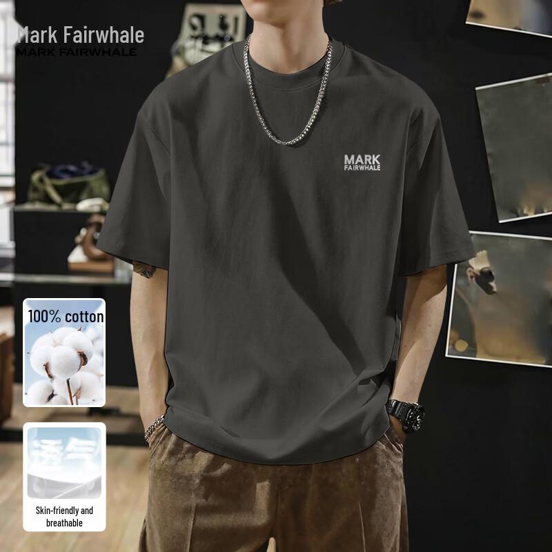 Mark Fairwhale Men's Pure Cotton Breathable Short Sleeve T-Shirt