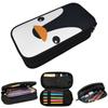 Estuche Lindo Dibujo Animado Pingüino Patrón Animal para Regalos Estudiantes Caja de Bolígrafos Bolsa para Lápices Suministros de Papelería Bolsa Portabolígrafos