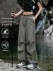 Women's Military Green Waterproof Cargo Pants - Quick-Dry, Casual, Outdoor Sports, Small Size