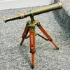Nautical Vintage and Antique Style Decorative Solid Brass Telescope On Wooden Base Home Decor