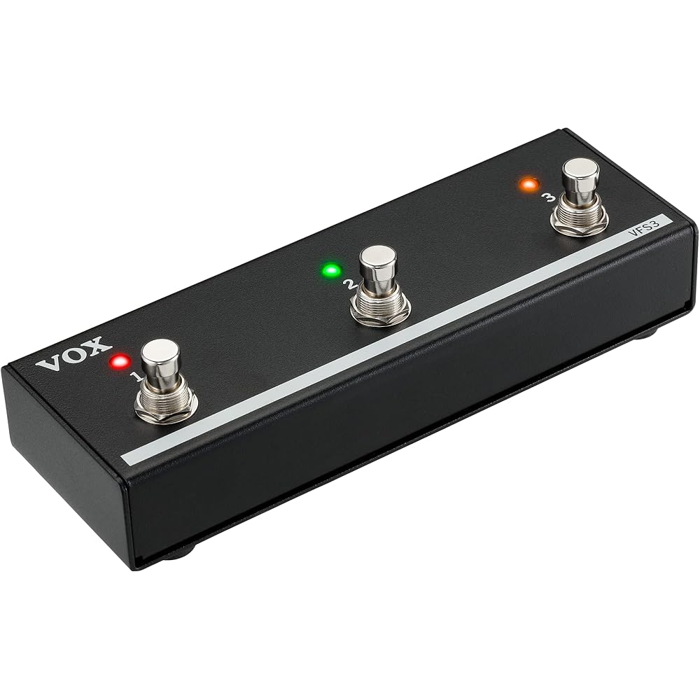 VOX MINI GO 10/50 Foot Switch VFS3 for Program Switching, Effects, Rhythm On/Off, and Looper Control
