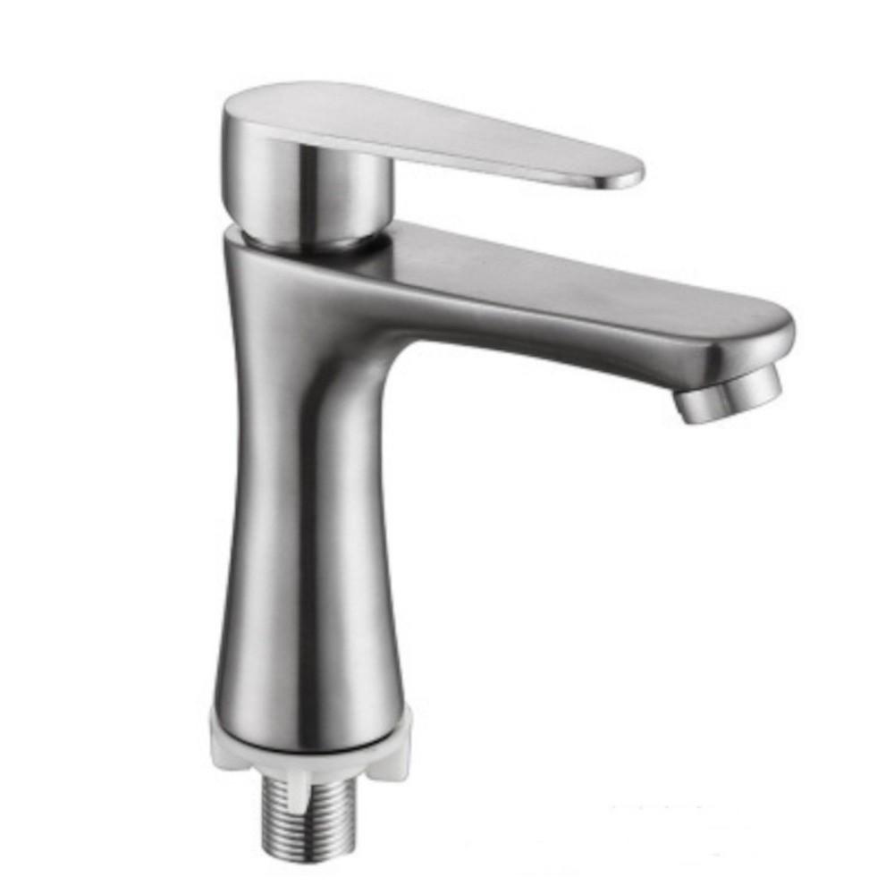 Single Handle Stainless Steel Faucet Anti-Leakage Washing Machine Faucet  Bathroom Fixture