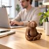 Small Statue for Tabletop Meditating Capybara Figurine, 3D Printed Yoga Statue, Zen Desk Decor Office Animal Ornament Home Shelf Decoration Cute