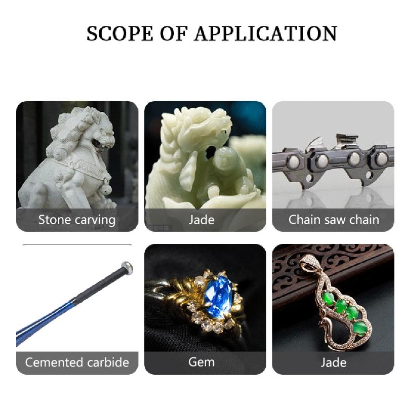 5 Stück zylindrisch mit Diamantbeschichtung für Kopfmontierte Spitzen Diamantschaft Anzug Schleifspitze Rotierend für die meisten Rotationswerkzeuge