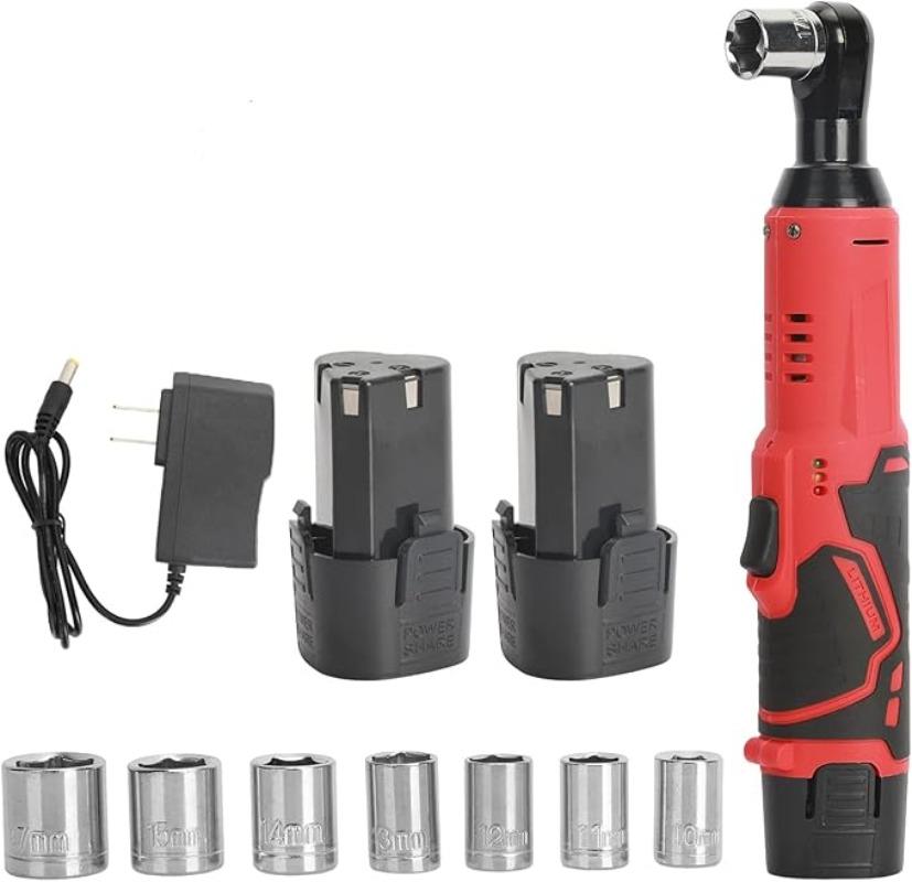 

3/8 Cordless Electric Ratchet Diagonal Drill Screwdriver Removable Screws & Nuts Auto Repair Tools Home DIY Tools Set синий