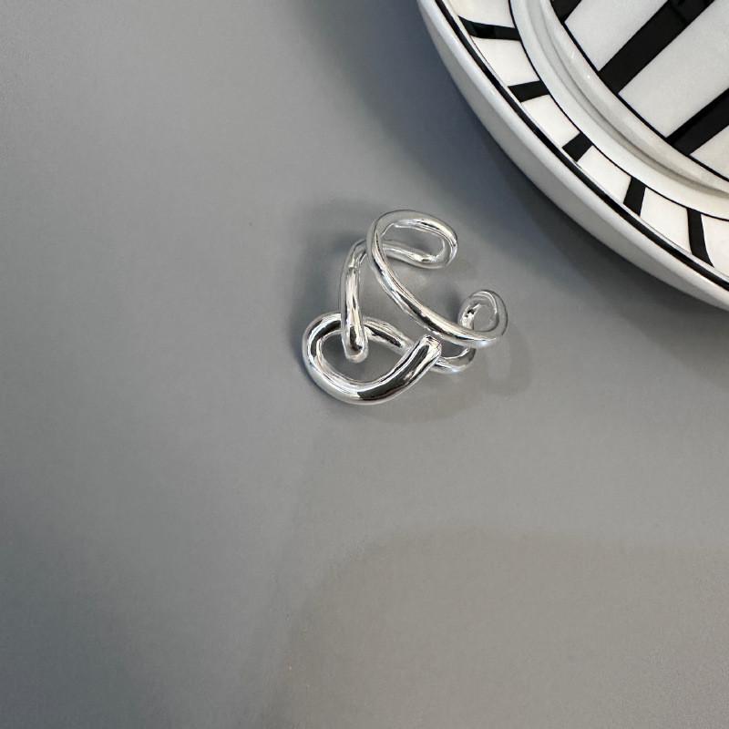 

Узел Геометрическое Современное Кольцо Для Женщин с Уникальным Открытым Регулируемым Дизайном