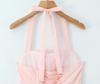 2025 European Autumn Women's Waist-Cinching Halter Neck Slimming Princess Dress