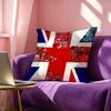 British National Flag Culture Pillow Case Square DoubleSided Sofa Cushion Cover Bedroom Bedside Pillow