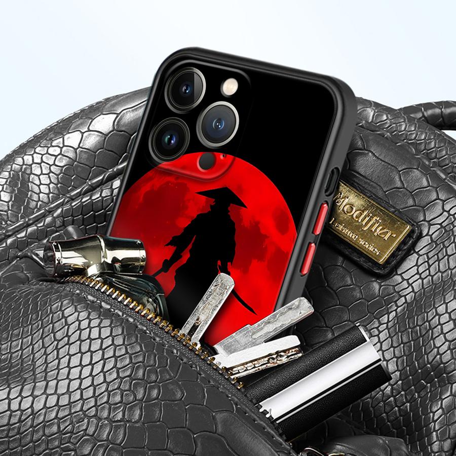 Anime Samurai Cool Phone Case for Apple iPhone 15 16 Pro XS Max 16e 13 14 Plus XR SE 7 8 12 11 Pro plus Matte