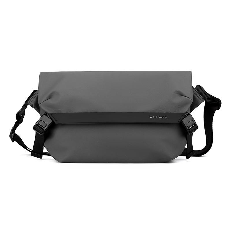 WEPOWER Versatile Men's Casual Single Shoulder Crossbody Backpack - Trendy Small Square Chest Bag