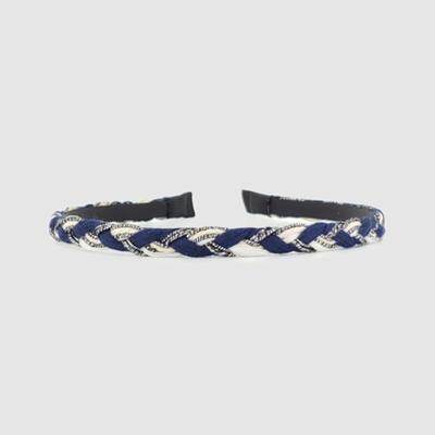 LALA Handmade Woven Hairband - Silver